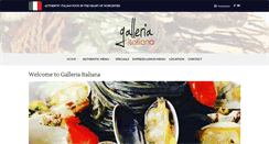 Desktop Screenshot of galleriaitaliana.co.uk