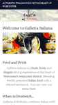 Mobile Screenshot of galleriaitaliana.co.uk