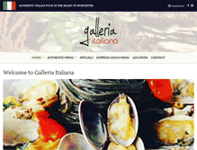 Tablet Screenshot of galleriaitaliana.co.uk